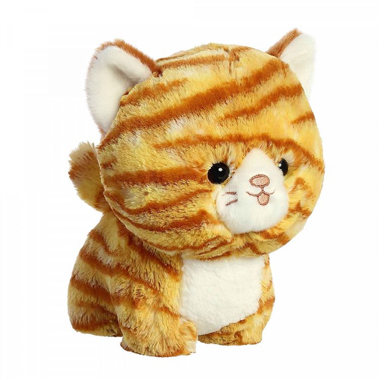 TEDDY PETS Orange Tabby Cat Λούτρινη Γατούλα 18εκ
