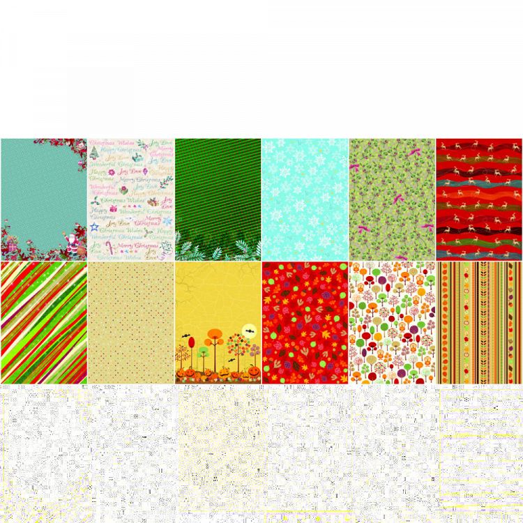 Μπλοκ Χαρτιά Glitter, A4, 12 τμχ 165 γρ,  Autumn/Winter