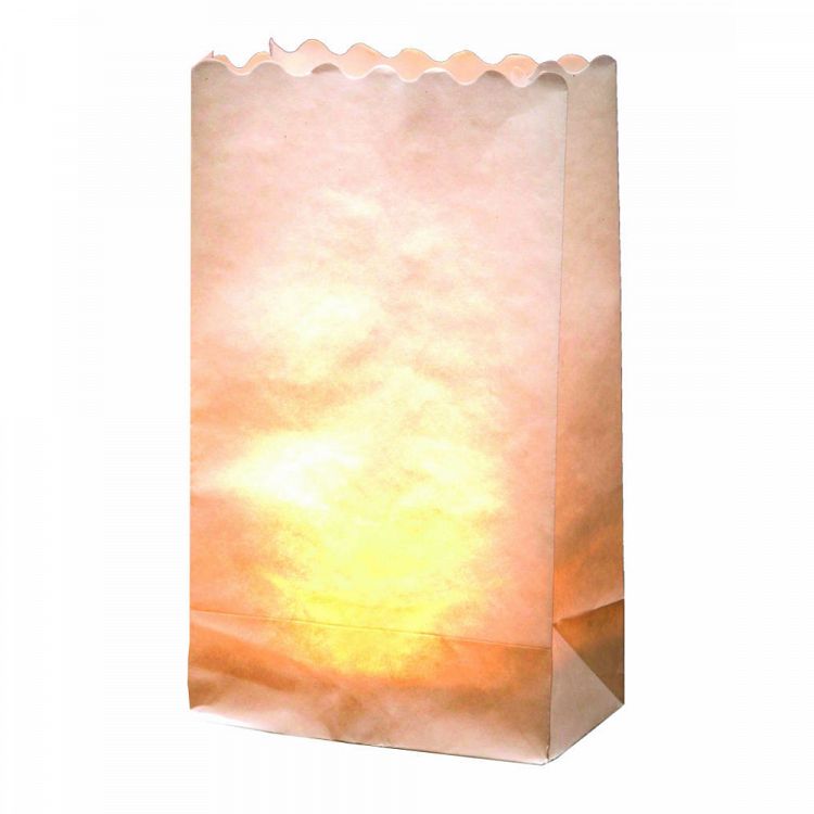 Paper tea light bags, 19x11,5x7cm, 10pcs set, Birds