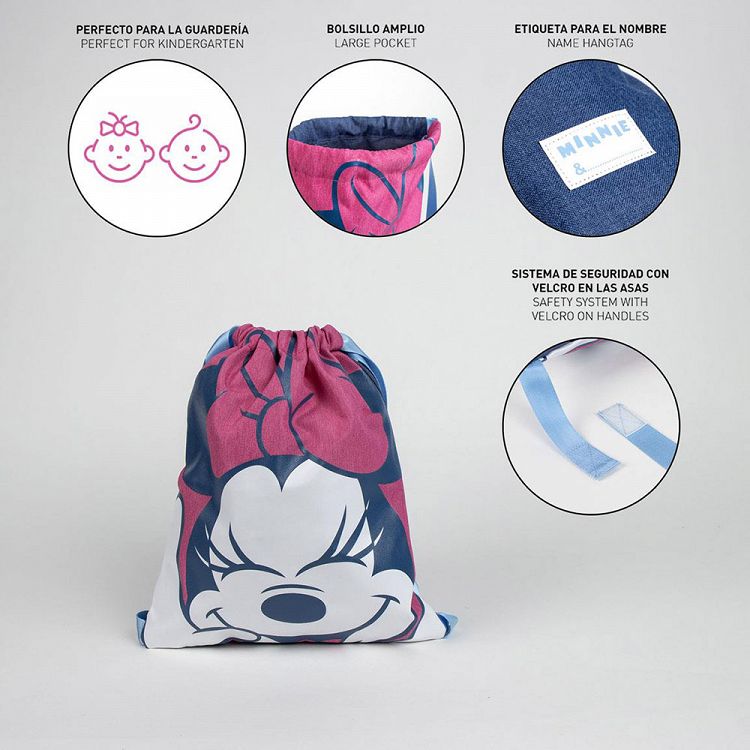 Τσάντα Πάνινη με Ιμάντες 27Χ33εκ DISNEY Minnie Mouse