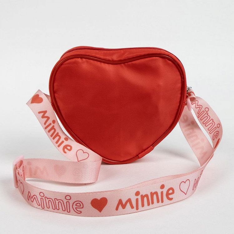 Τσαντάκι Ώμου 14εκ σε σχήμα Καρδιάς DISNEY Minnie Mouse