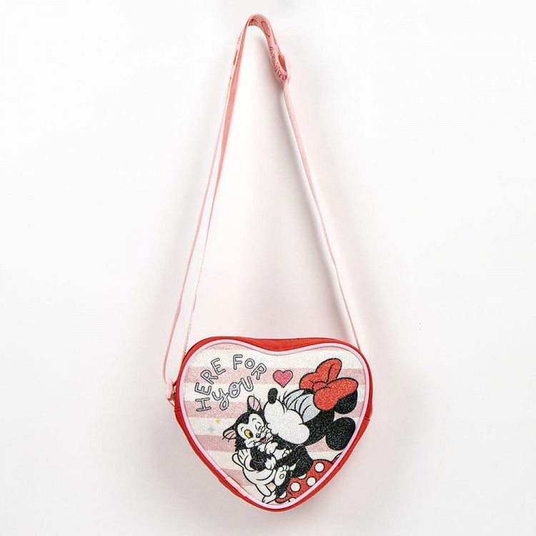 Τσαντάκι Ώμου 14εκ σε σχήμα Καρδιάς DISNEY Minnie Mouse