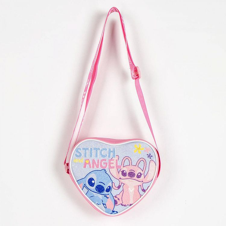 Τσαντάκι Ώμου 14εκ σε σχήμα Καρδιάς DISNEY Lilo & Stitch
