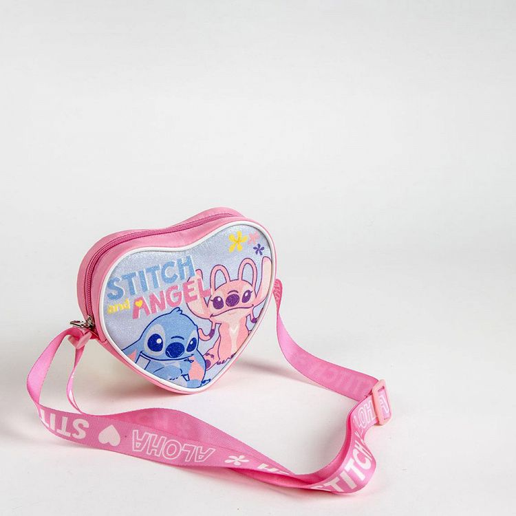 Τσαντάκι Ώμου 14εκ σε σχήμα Καρδιάς DISNEY Lilo & Stitch