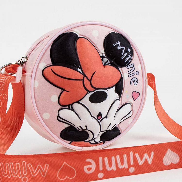 3D Τσαντάκι Ώμου 13εκ Στρογγυλό DISNEY Minnie Mouse