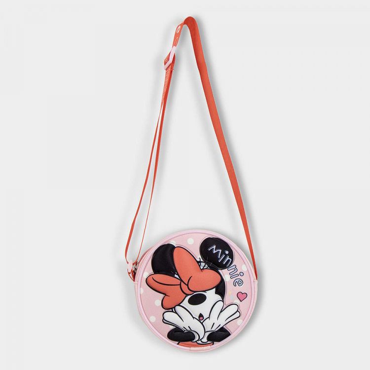 3D Τσαντάκι Ώμου 13εκ Στρογγυλό DISNEY Minnie Mouse