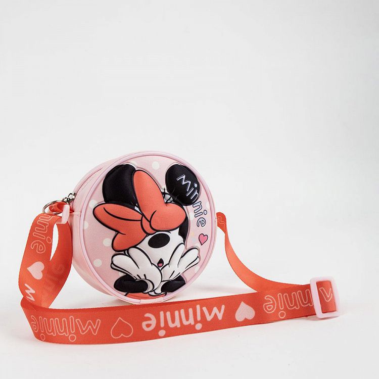 3D Τσαντάκι Ώμου 13εκ Στρογγυλό DISNEY Minnie Mouse