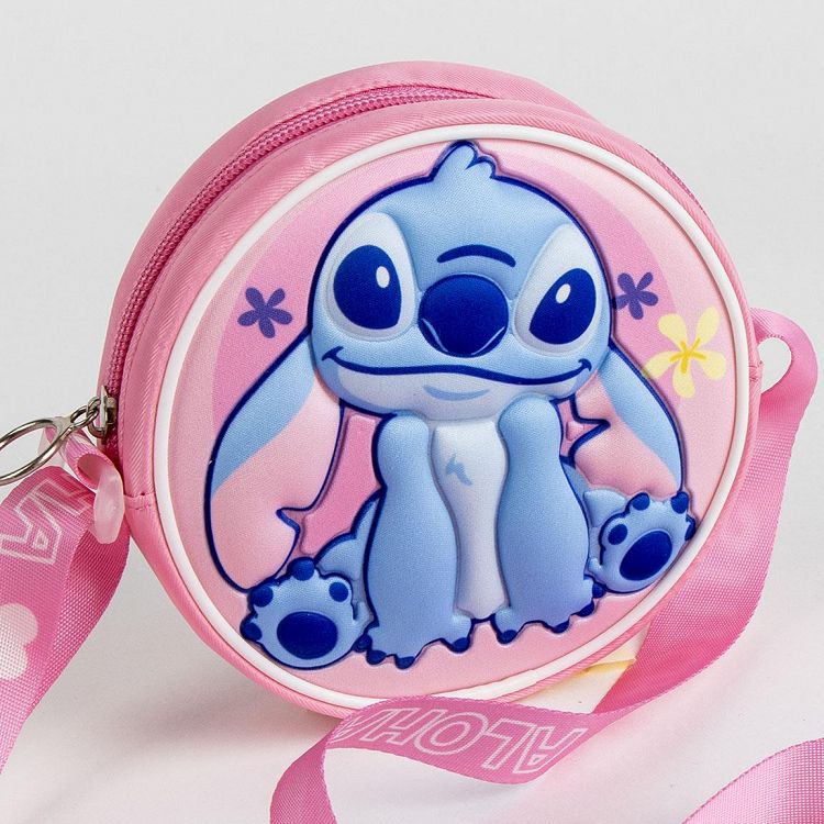 Τσαντάκι Ώμου 3D 13εκ Στρογγυλό DISNEY Lilo & Stitch