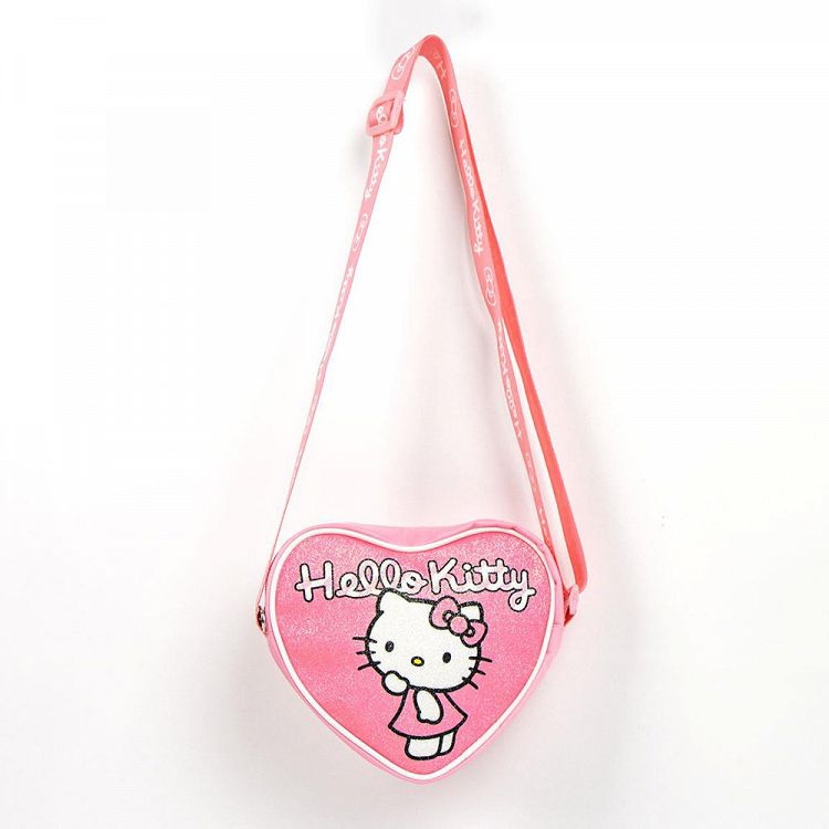 Τσαντάκι Ώμου 14εκ σε σχήμα Καρδιάς HELLO KITTY