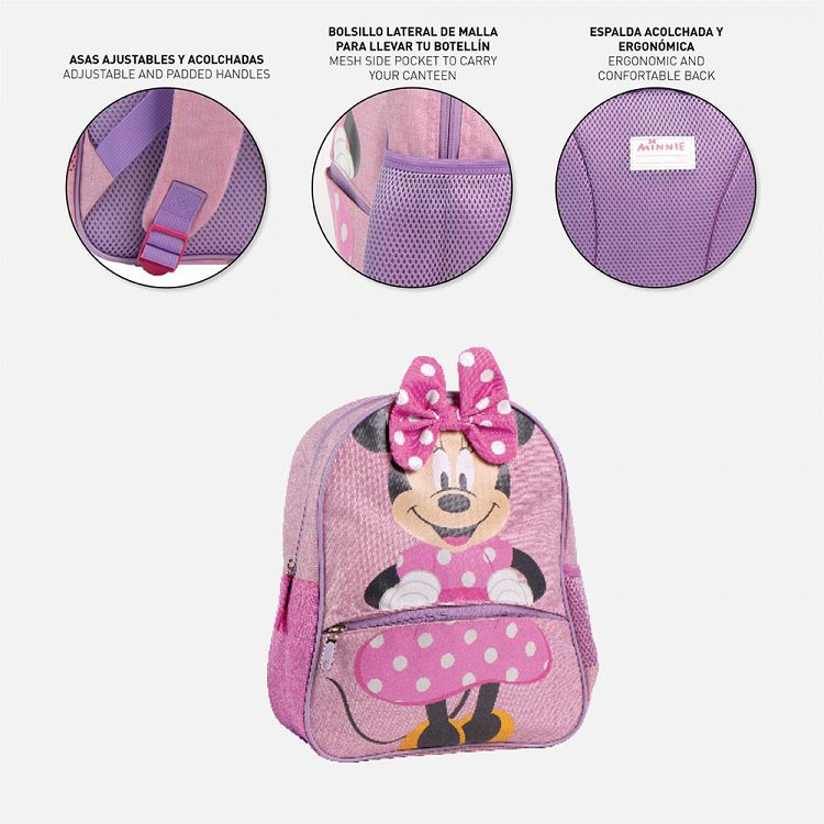 Kids Backpack 30cm with Bow DISNEY Minnie Mouse