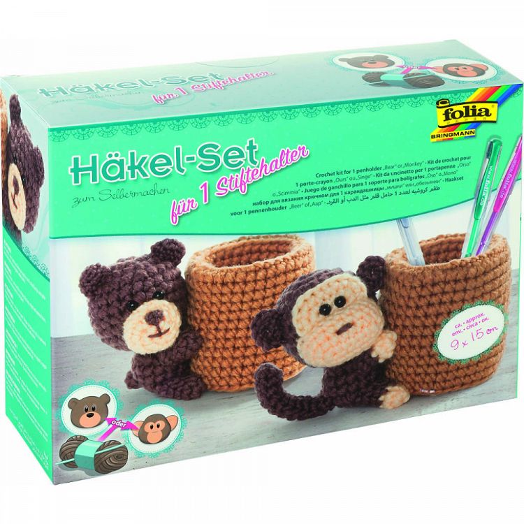 Πλέξη Με Βελονάκι Με 2 Σχέδια, Monkey/Bear