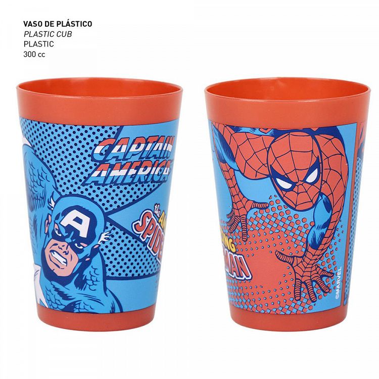 Transparent PVC Toiletry Bag with Hair-brush, Towel and Cup MARVEL AVENGERS