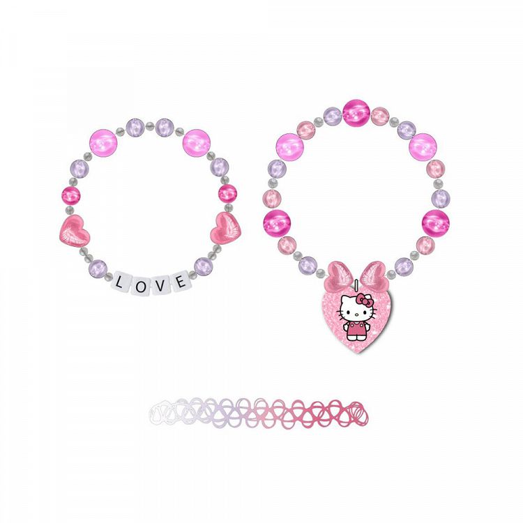 3 Bracelets Faux-Jewelry HELLO KITTY Love