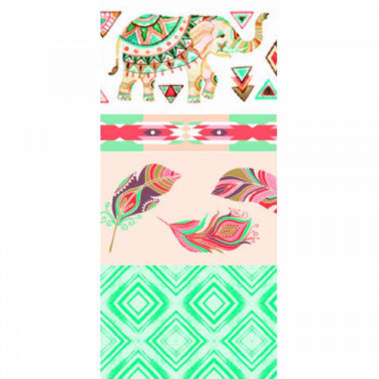 Washi Lace Tape, 4pcs set, Boheme