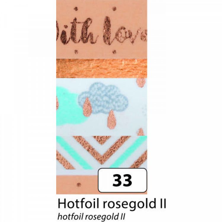Washi Lace Tape, 4pcs set, Goldfoil Pink Gold II