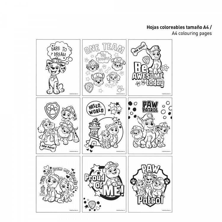 Colouring Stationery Set 8pcs PAW PATROL