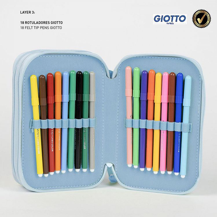 Triple Rectangular Pencil Case BLUEY