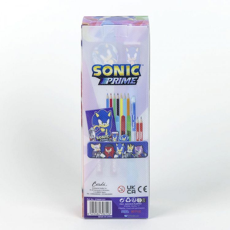 Box with Colouring Stationery Set 16pcs SONIC Prime