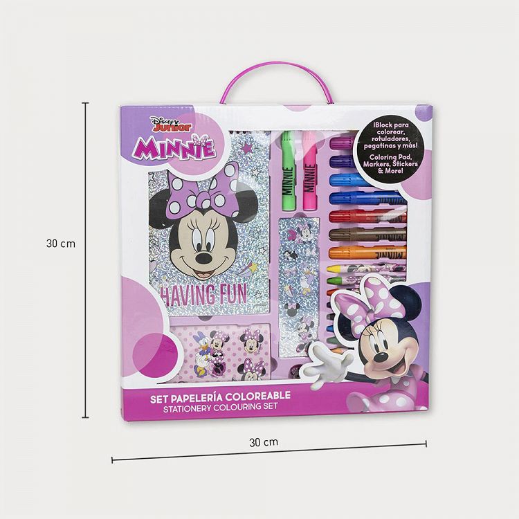 Colouring Stationery Set Box 26pcs DISNEY Minnie Mouse