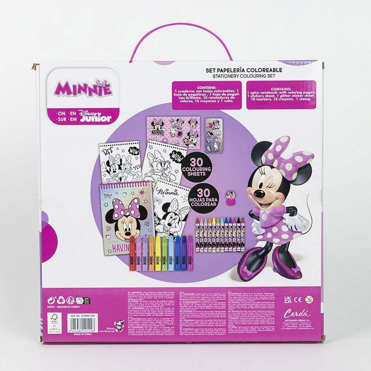 Colouring Stationery Set Box 26pcs DISNEY Minnie Mouse