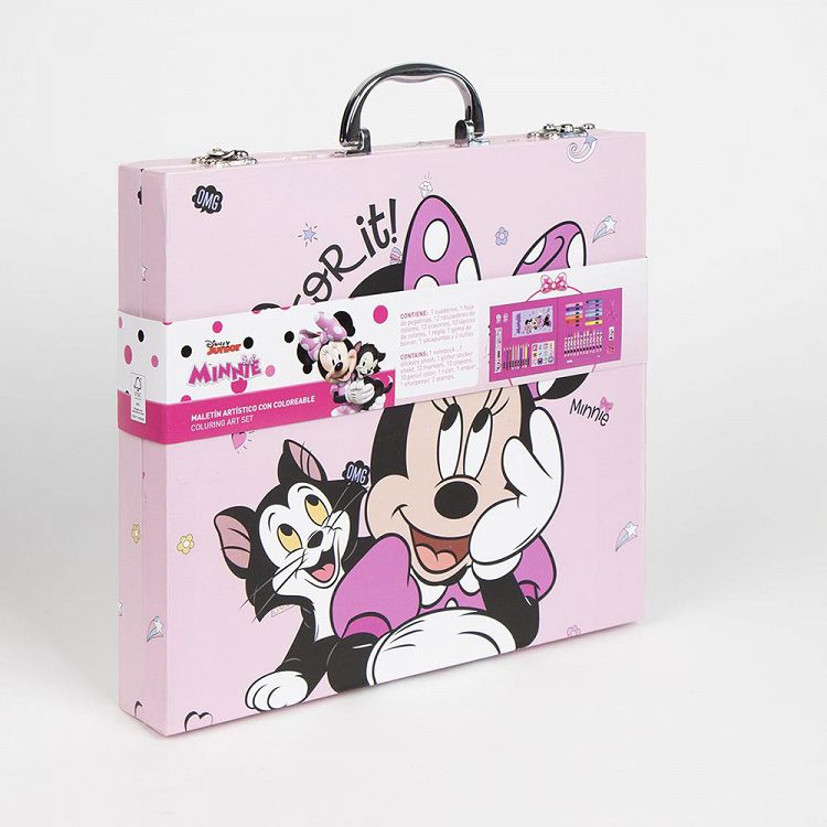 Briefcase with Colouring Stationery Set 42pcs DISNEY Minnie Mouse