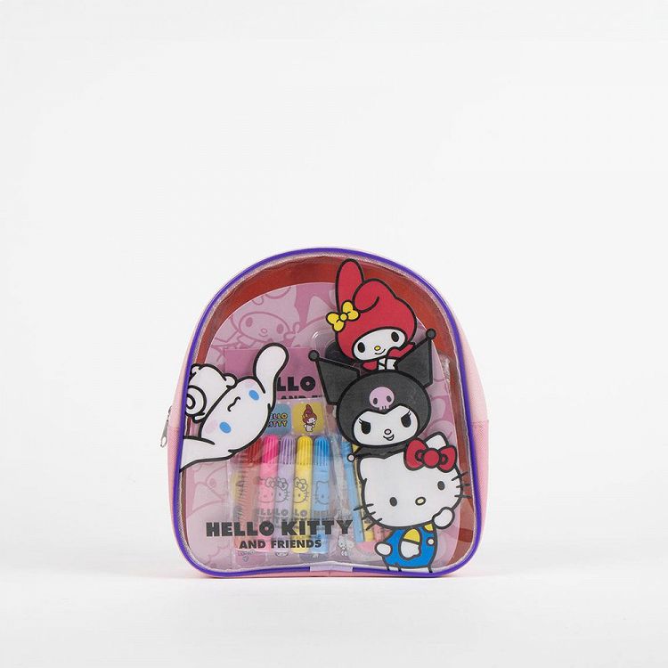 Backpack with Colouring Stationery Set of 20pcs HELLO KITTY
