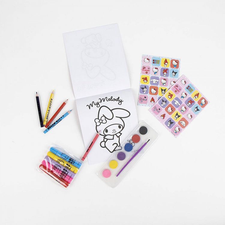 Backpack with Colouring Stationery Set of 20pcs HELLO KITTY