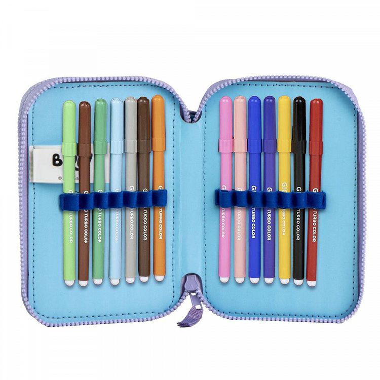 Double Pencil Case with Accessories BLUEY