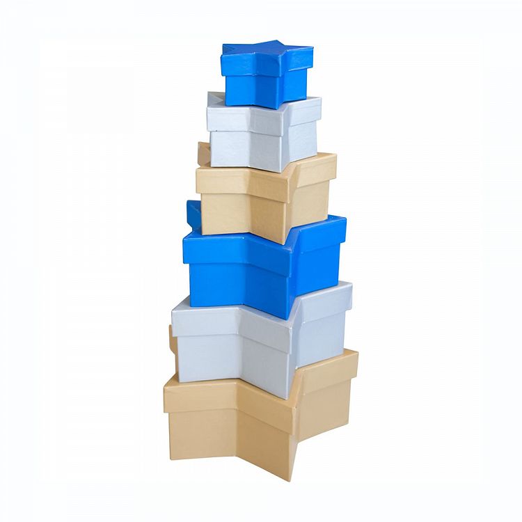 Gift Boxes 6 Colors & sizes STARS