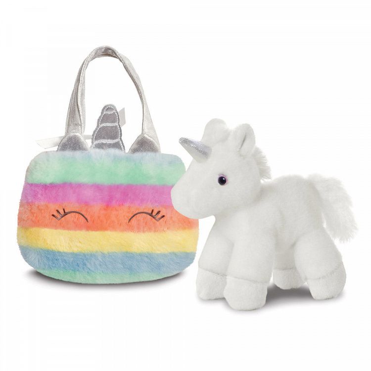 FANCY PALS Rainbow Unicorn Λούτρινο Μονόκερος σε Τσαντάκι 20εκ