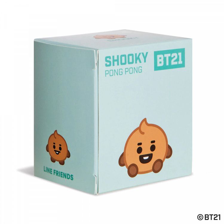 Small Soft Toy in Gift Packaging BT21 Baby Shooky Pong Pong 5cm
