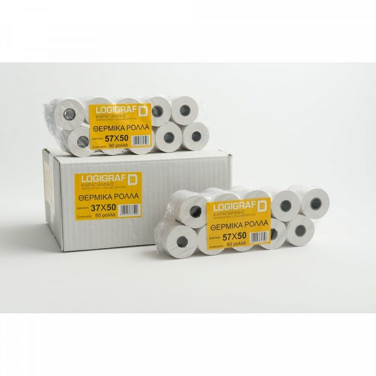 Cash Register Paper Rolls 44Χ50, Pack of 60 pcs