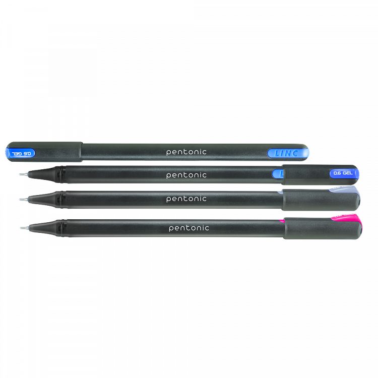 Gel pen LINC Pentonic/12 χρώματα, σετ σε θήκη