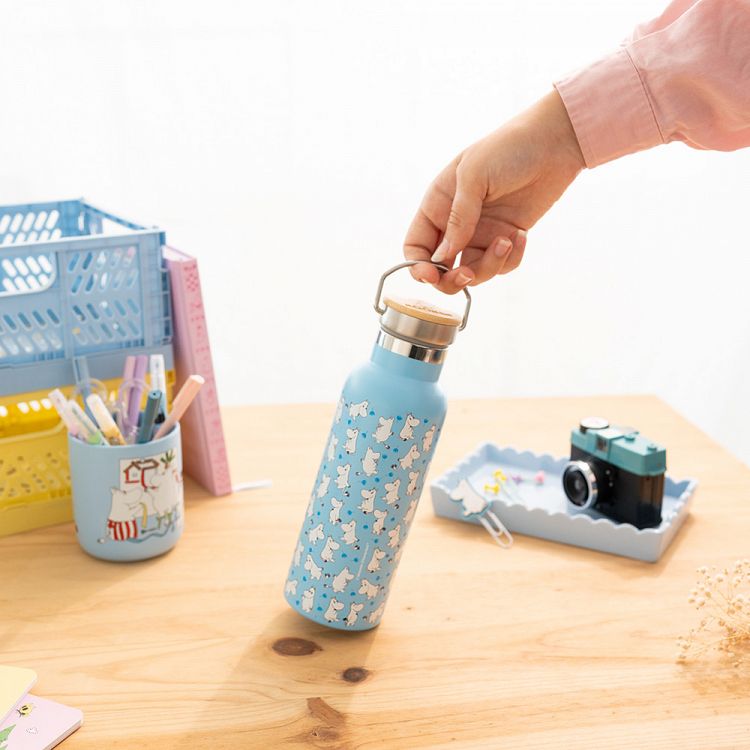 Μεταλλικό Μπουκάλι Θερμός με Λαβή 500ml MOOMIN