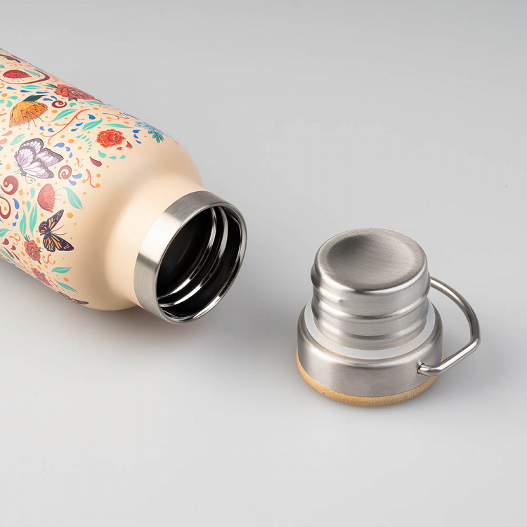 Metallic Bottle with Handle 500ml FRIDA KAHLO Viva la Vida