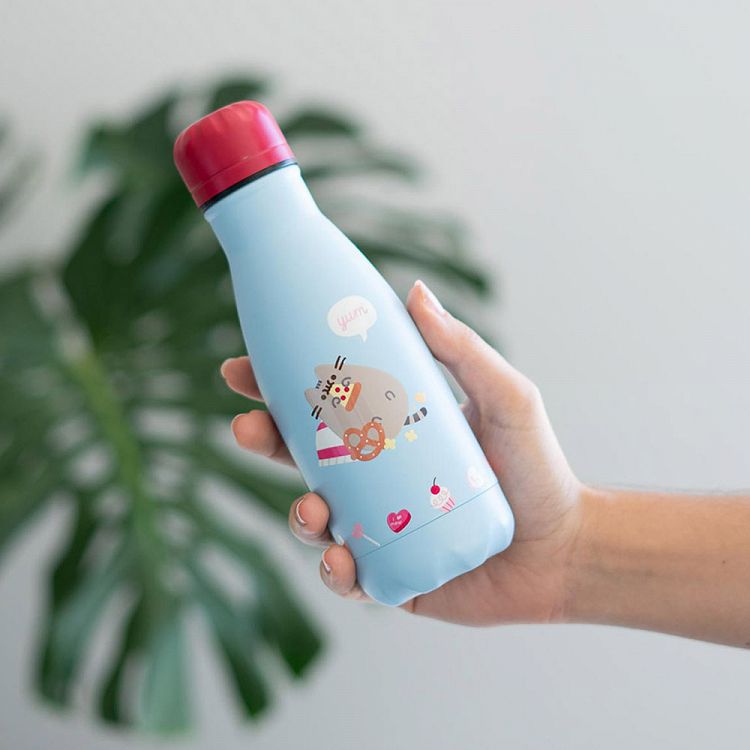 Metallic Bottle Hot&Cold 260ml PUSHEEN Purrfect Love Collection