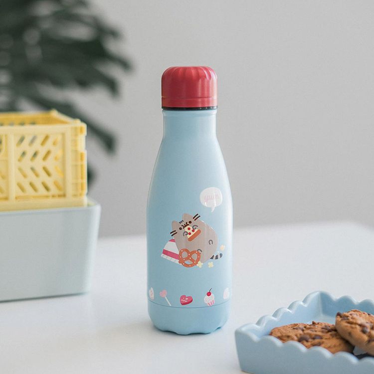Metallic Bottle Hot&Cold 260ml PUSHEEN Purrfect Love Collection