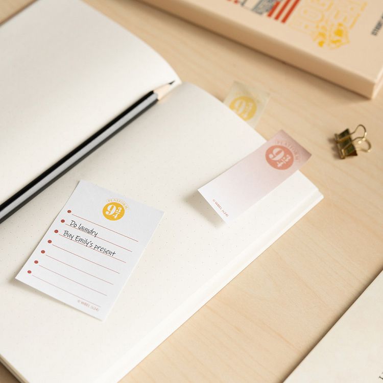 Notepad Α6 with 5 Types of Sticky Notes HARRY POTTER Platform 9 3/4