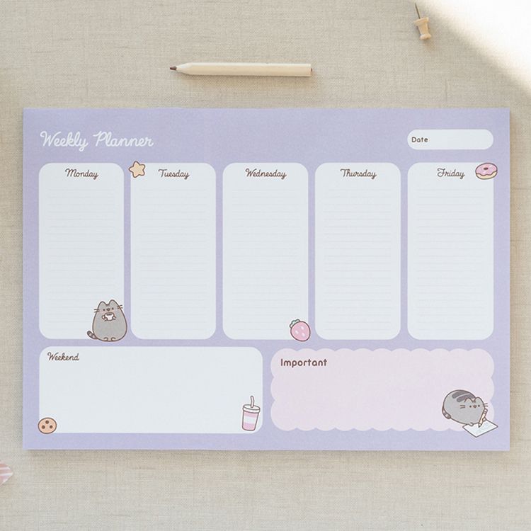 Εβδομαδιαίο Πλάνο Μπλοκ με 54 φύλλα A4/21Χ29εκ PUSHEEN Moments