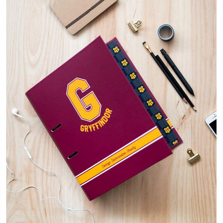 Premium Κλασέρ 2 κρίκων με Λάστιχο HARRY POTTER Gryffindor