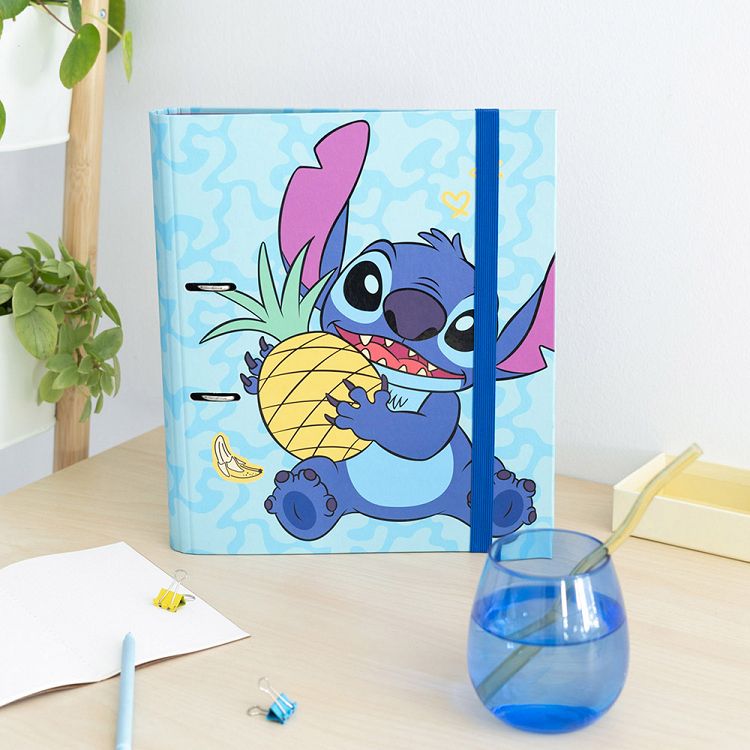 Premium Κλασέρ 2 κρίκων με Λάστιχο DISNEY Lilo & Stitch Tropical