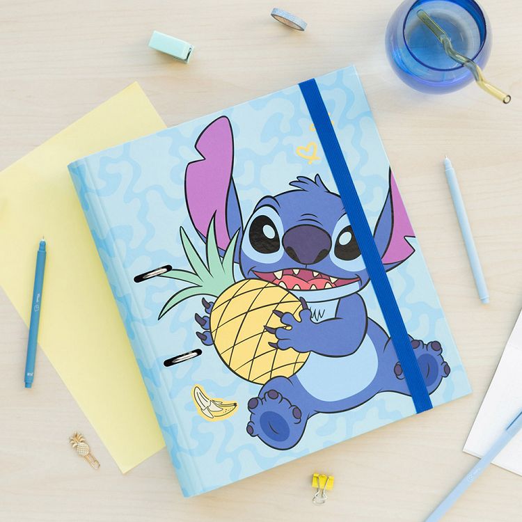 Premium Κλασέρ 2 κρίκων με Λάστιχο DISNEY Lilo & Stitch Tropical