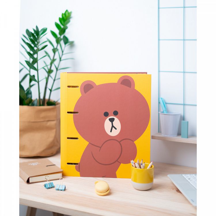 Premium Κλασέρ με Λάστιχο 4 κρίκων LINE FRIENDS