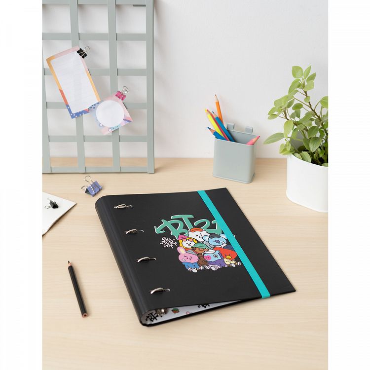 Premium 4 ring File Folder BT21 Street Mood