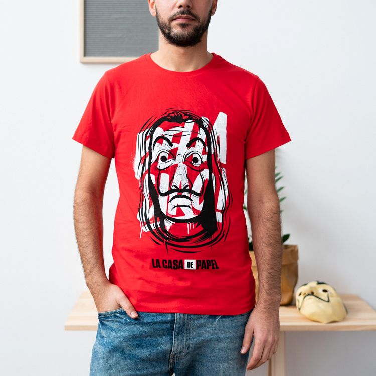 T-Shirt Size S LA CASA DE PAPEL Mask