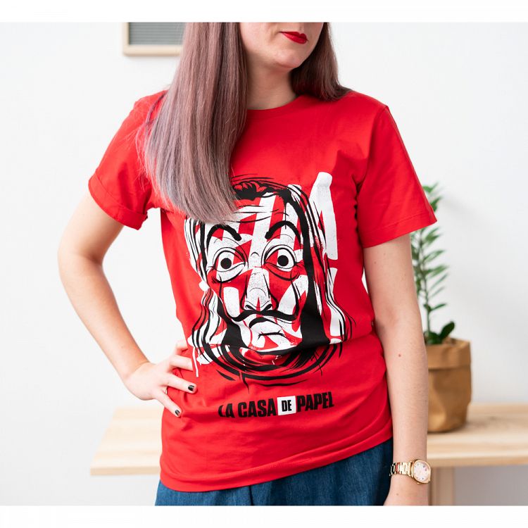 T-Shirt Size S LA CASA DE PAPEL Mask