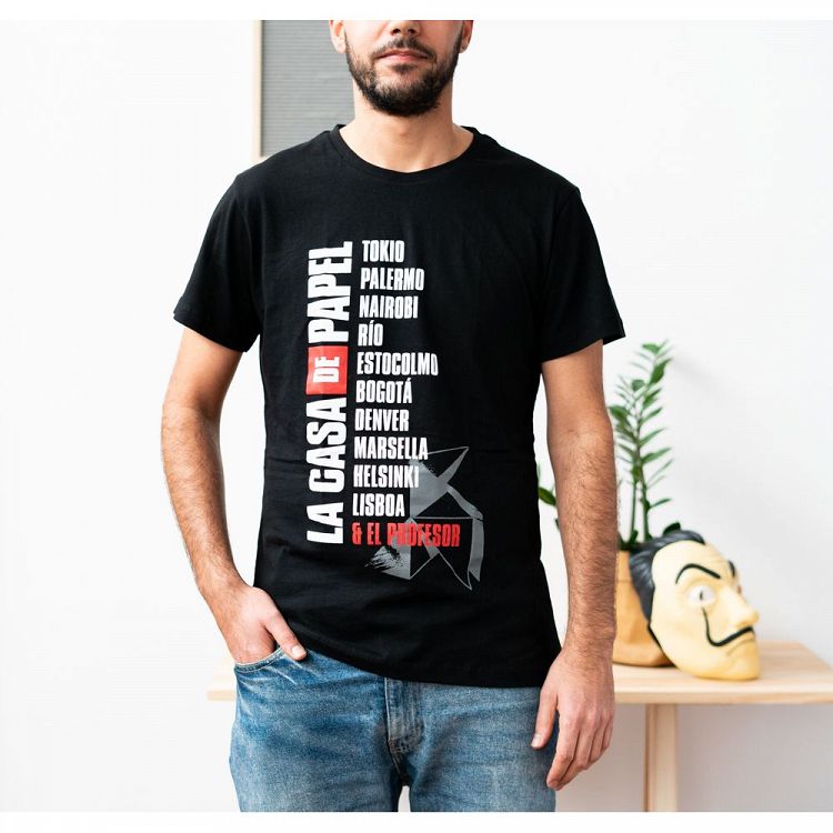 T-Shirt Size L LA CASA DE PAPEL Names