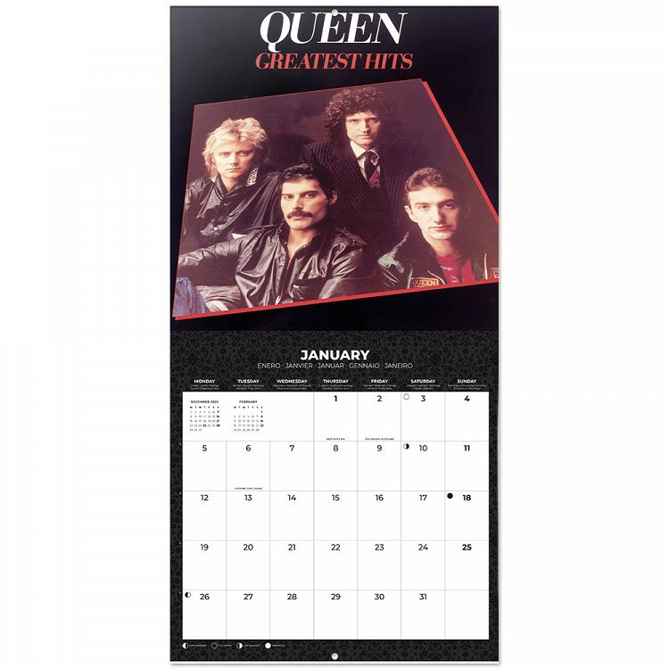 Wall Calendar 2026 30X30cm QUEEN