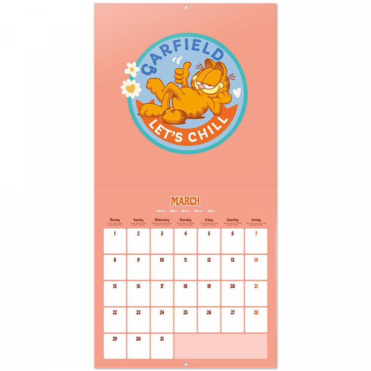 Ημερολόγιο Τοίχου 16 Μηνών 2027 30X30εκ GARFIELD