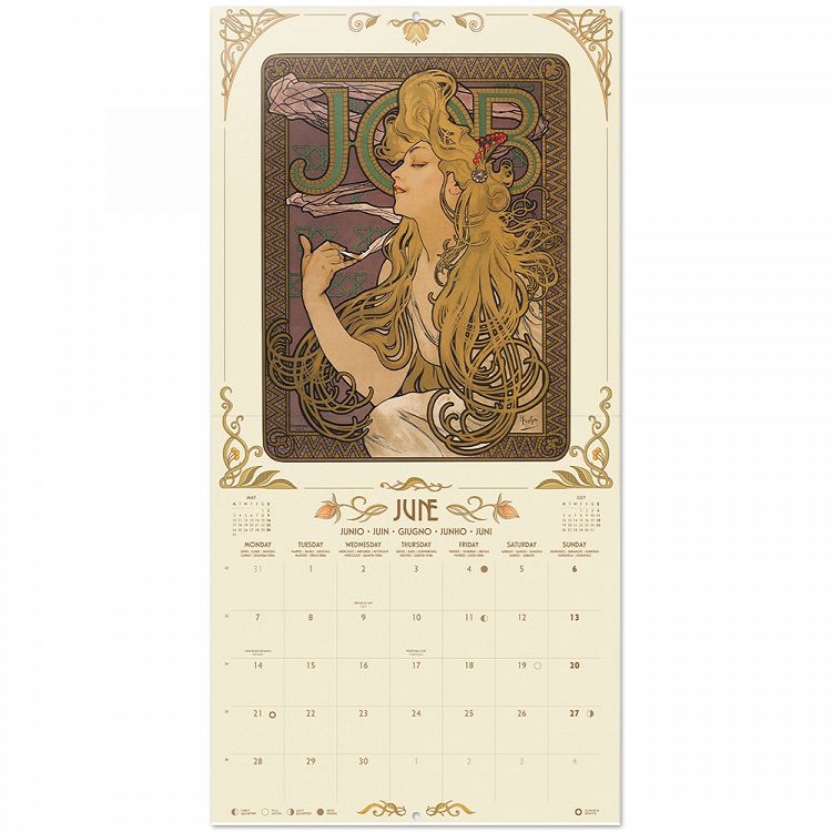 Ημερολόγιο Τοίχου 16 Μηνών 2027 30X30εκ ART NOUVEAU